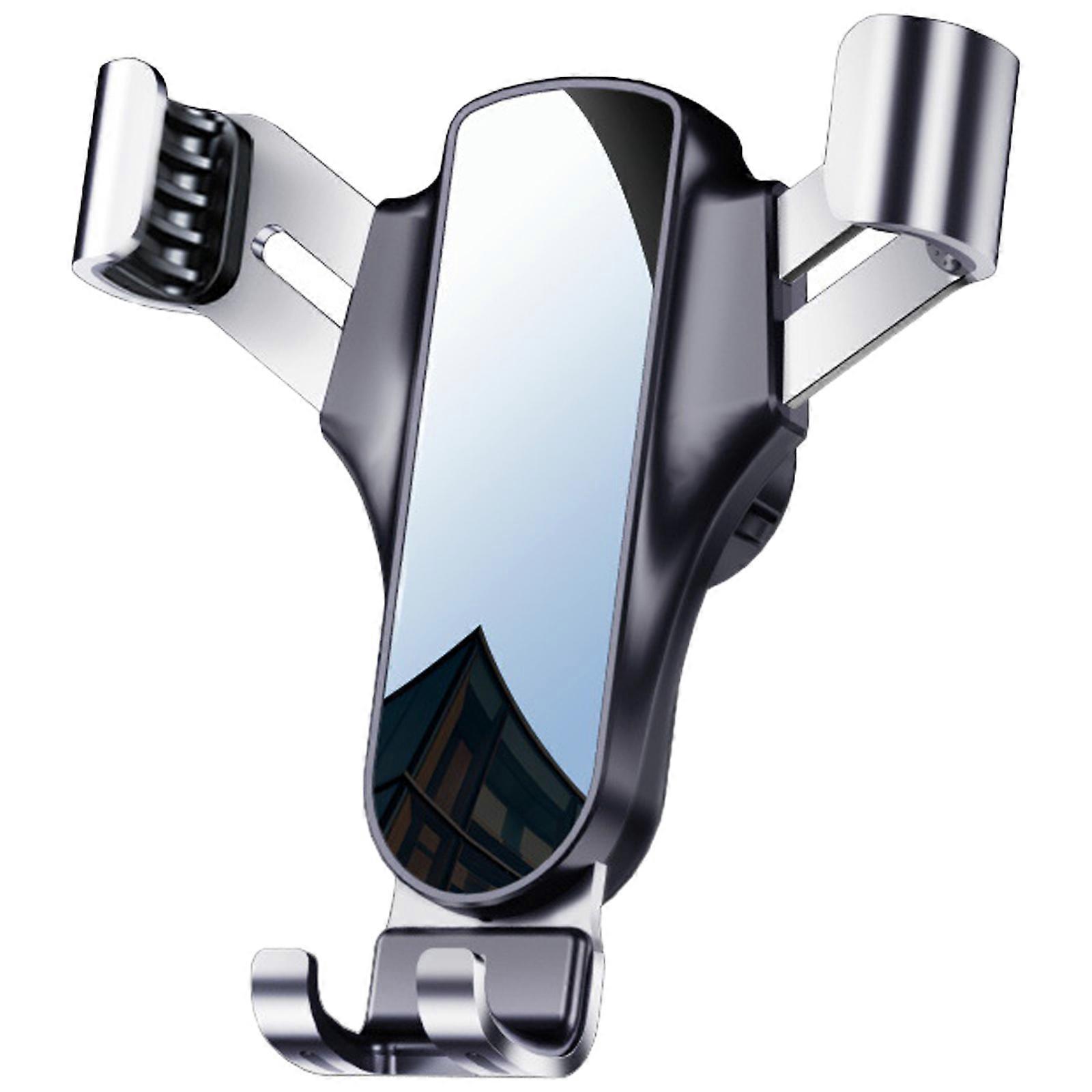 Car Air Vent Phone Clamp Holder 360 Degree Rotating Bracket Gravity Support Mount for 4-7inch Cellphone Navigation  Black