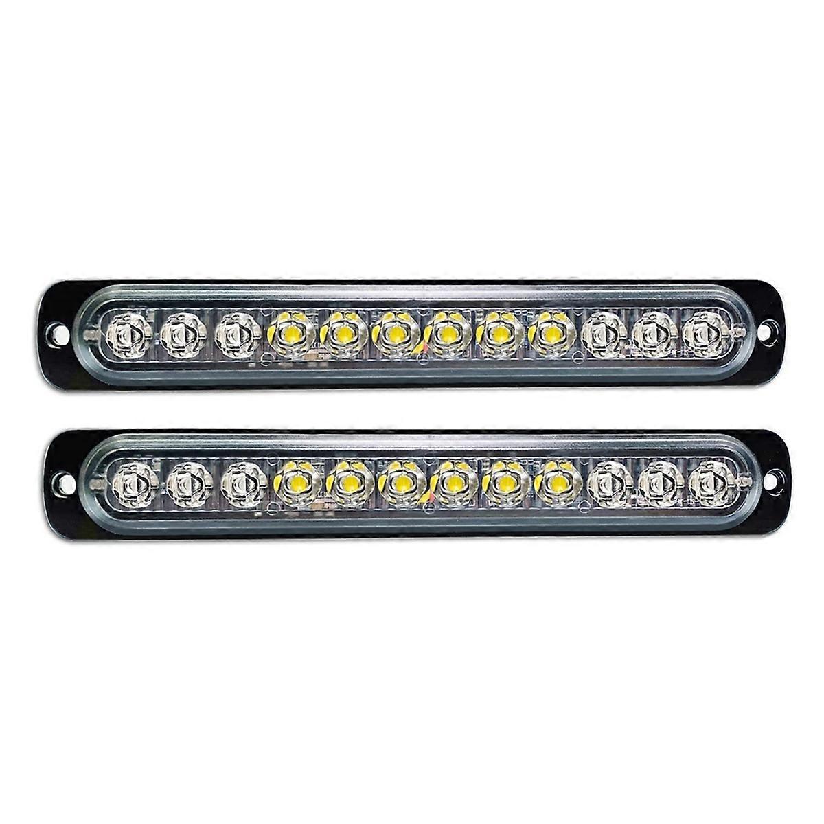 12LED Safety Emergency Flashing Lights,Blue+White