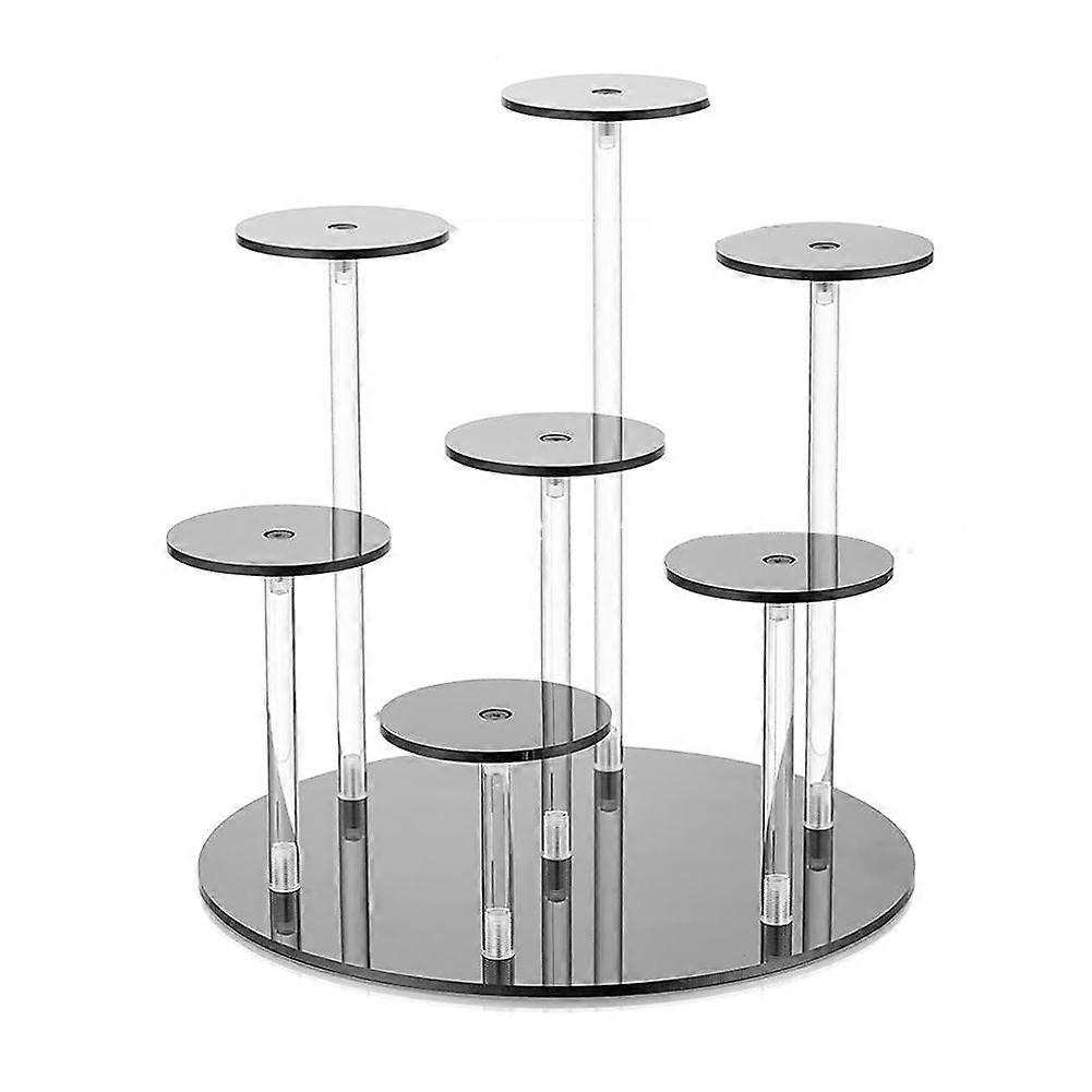 Acrylic Dessert Display Stand Jewelry Cake Storage Rack Black