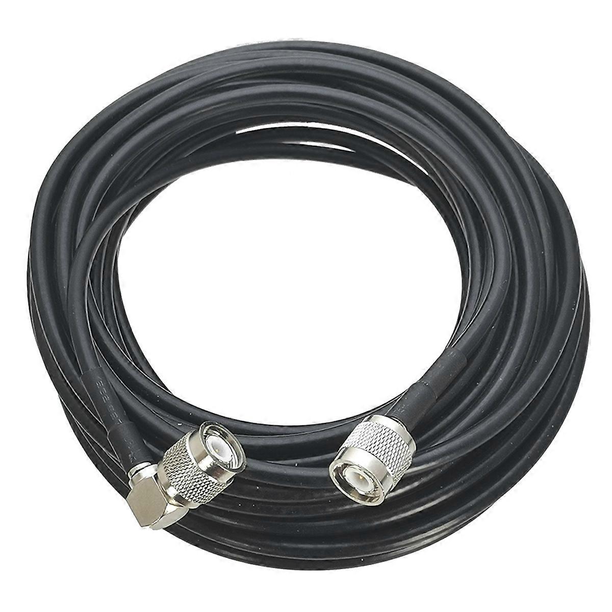 RG58 TNC Male Plug to TNC Male Plug Right Angle Connector Cable