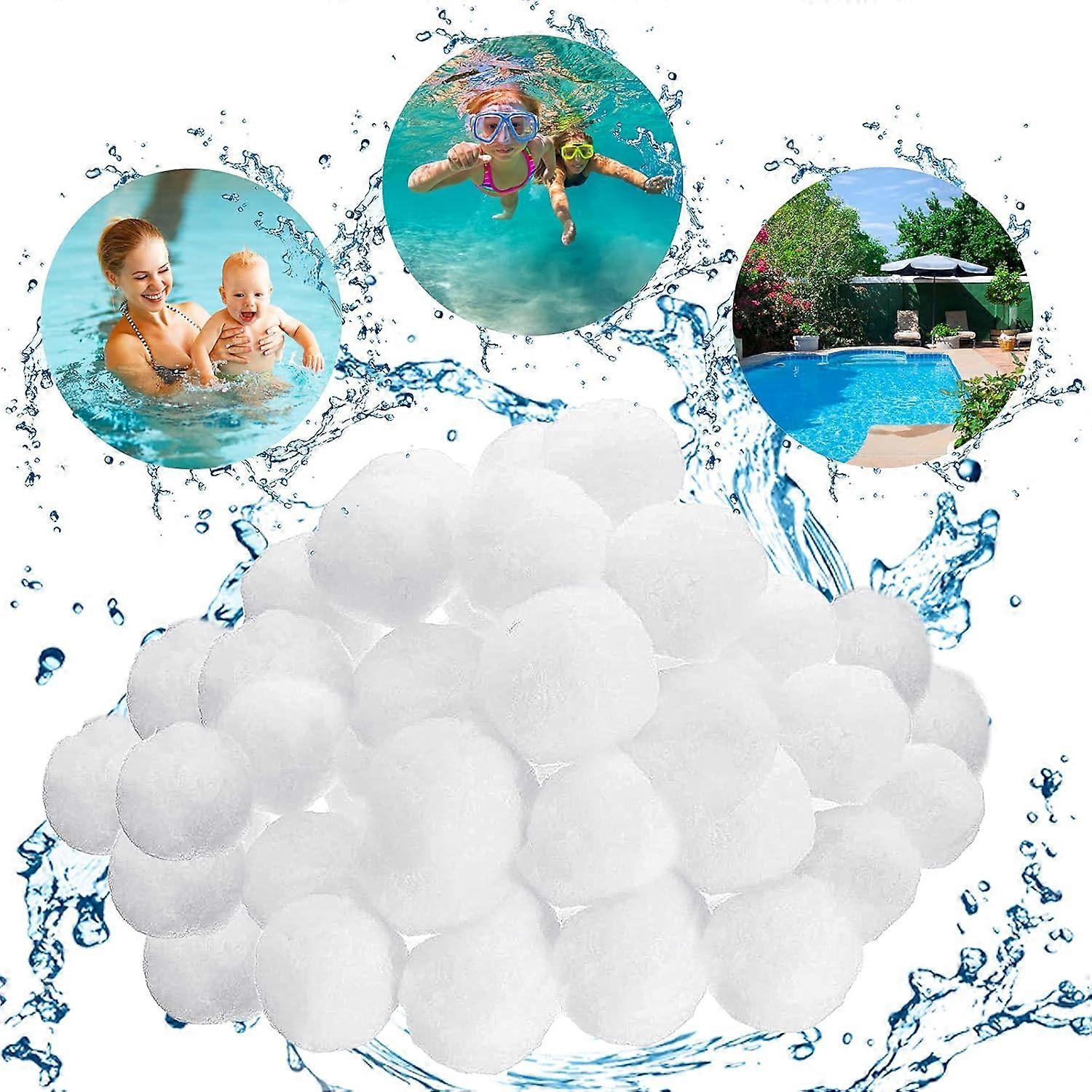 Pool filter ball, filter ball that can replace 18 kg pool filter sand, reusable for filtration system