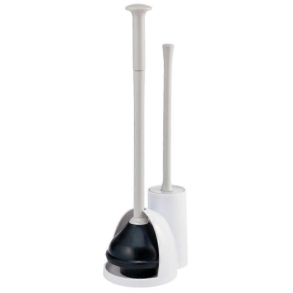 Modern Plunger and Brush Set for Effective Bathroom Toilet Cleaning - Durable, Ergonomic Handle, Sleek Design, Easy Storage