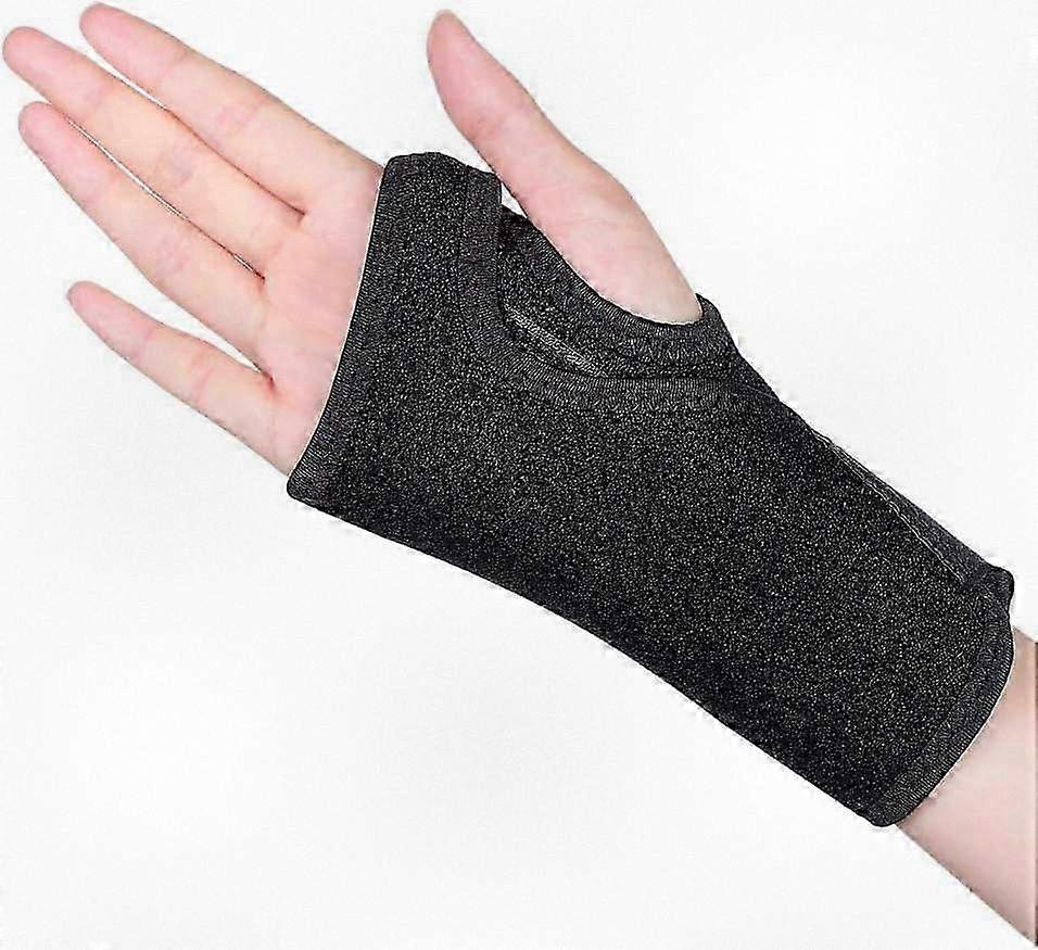 Breathable Wrist Brace with Adjustable Support and Removable Stabilizer for Right Hand