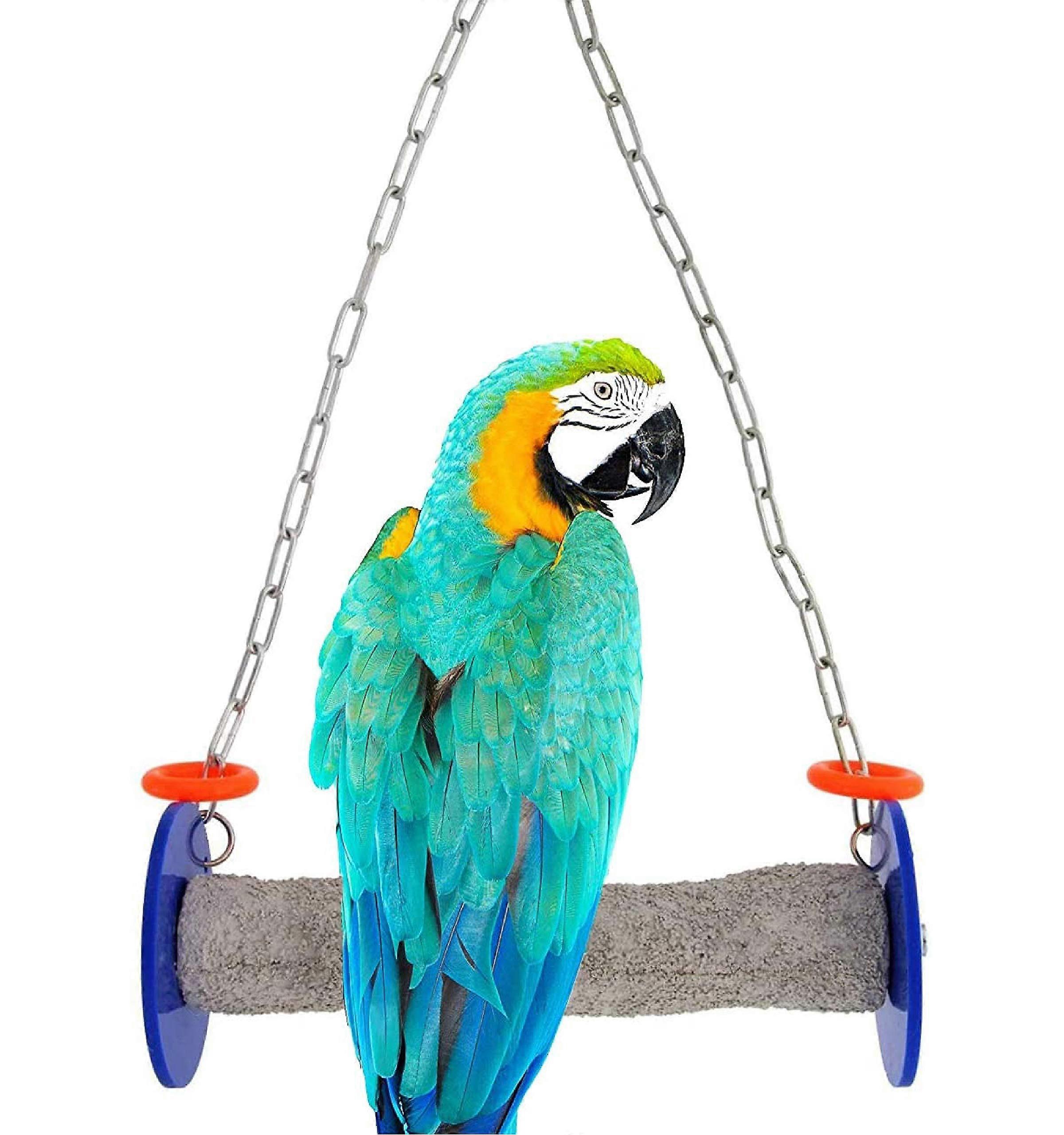 Roll Bird Swing XL 11 Inch - Non-Toxic Sea Bird Toys for Bird Cages, Shaking Toy Accessory for Parrots and Small Birds