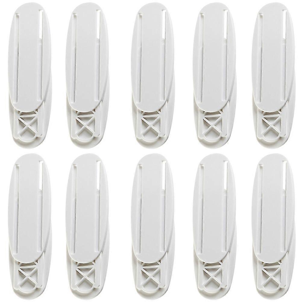 10 Pairs of Punch-free Socket Holder Wall-mounted Cable Patch Panel Stand