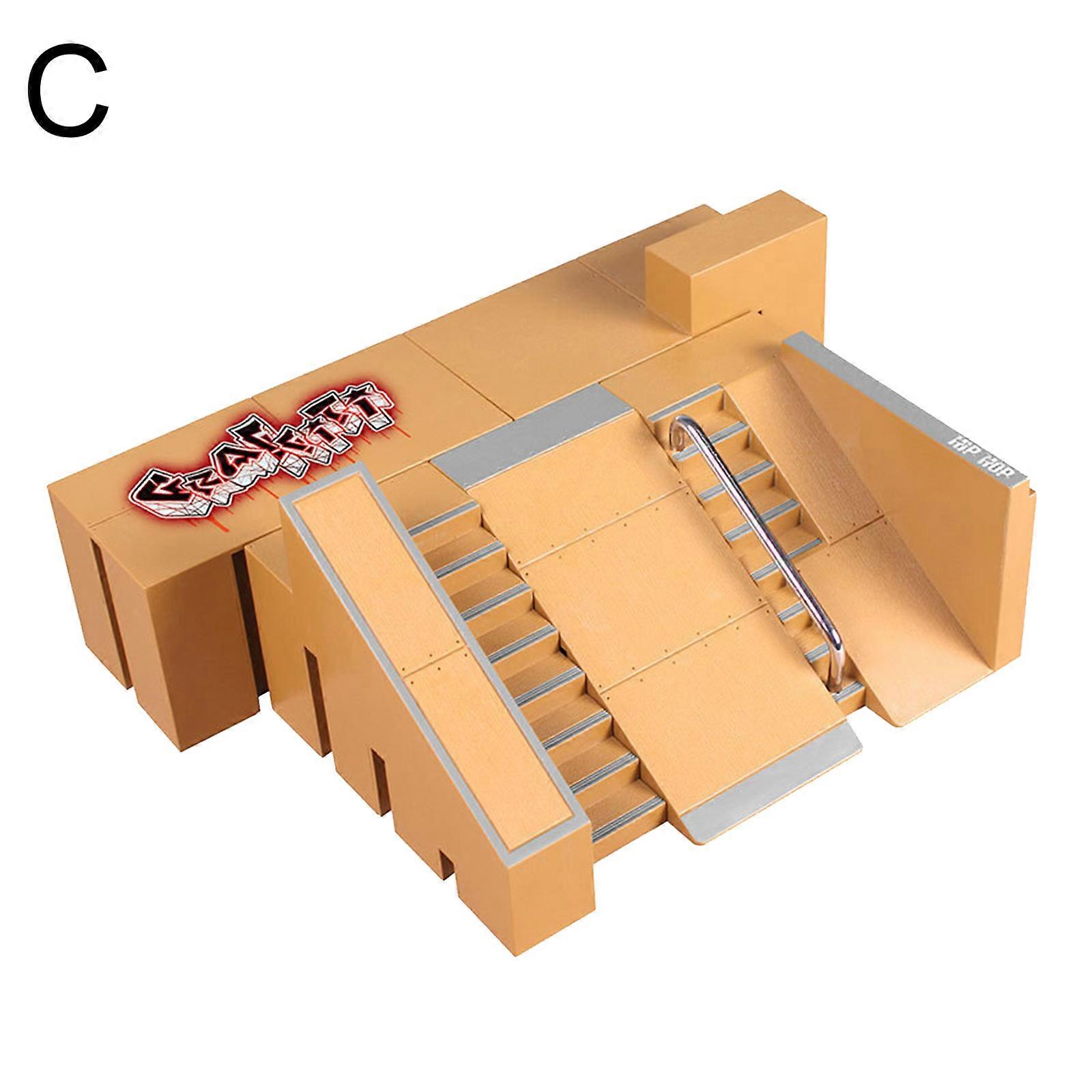 Finger Skateboard Props Combinaison Skate Park Ramp Parts Finger Skatepark