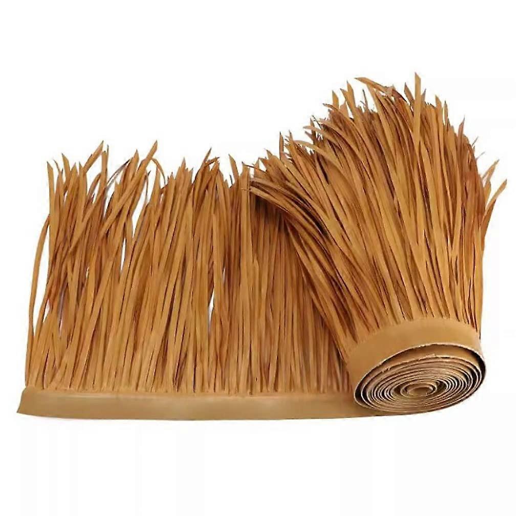 Palm Thatch Plastic PE Straw Artificial Palm Thatch Runner Roof Roll Simulation Duck Blind Grass Tiki Hut