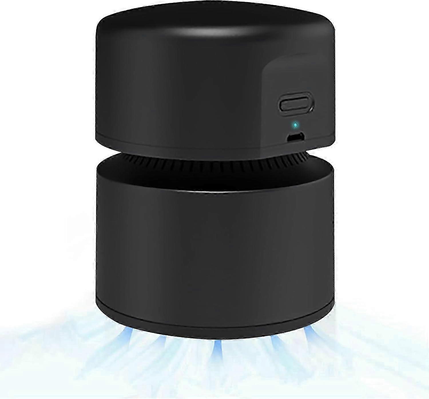 Aspirapolvere da tavolo, Aspirapolvere da tavolo, USB ricaricabile, 120 minuti di autonomia, Aspirapolvere da tavolo senza fili 360, nero