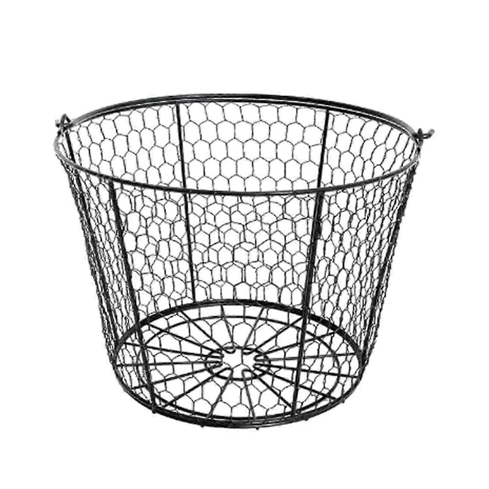 耐久性のある金属製のゴルフ練習用バスケット - 150個のボールを保持し、トレーニング用のゴルフボール収納バケツ