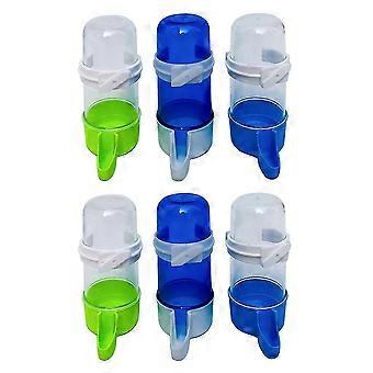 6pcs Pet Drinking Fountains Automatic Bird Waterbowls Automatic Drinking Bowls