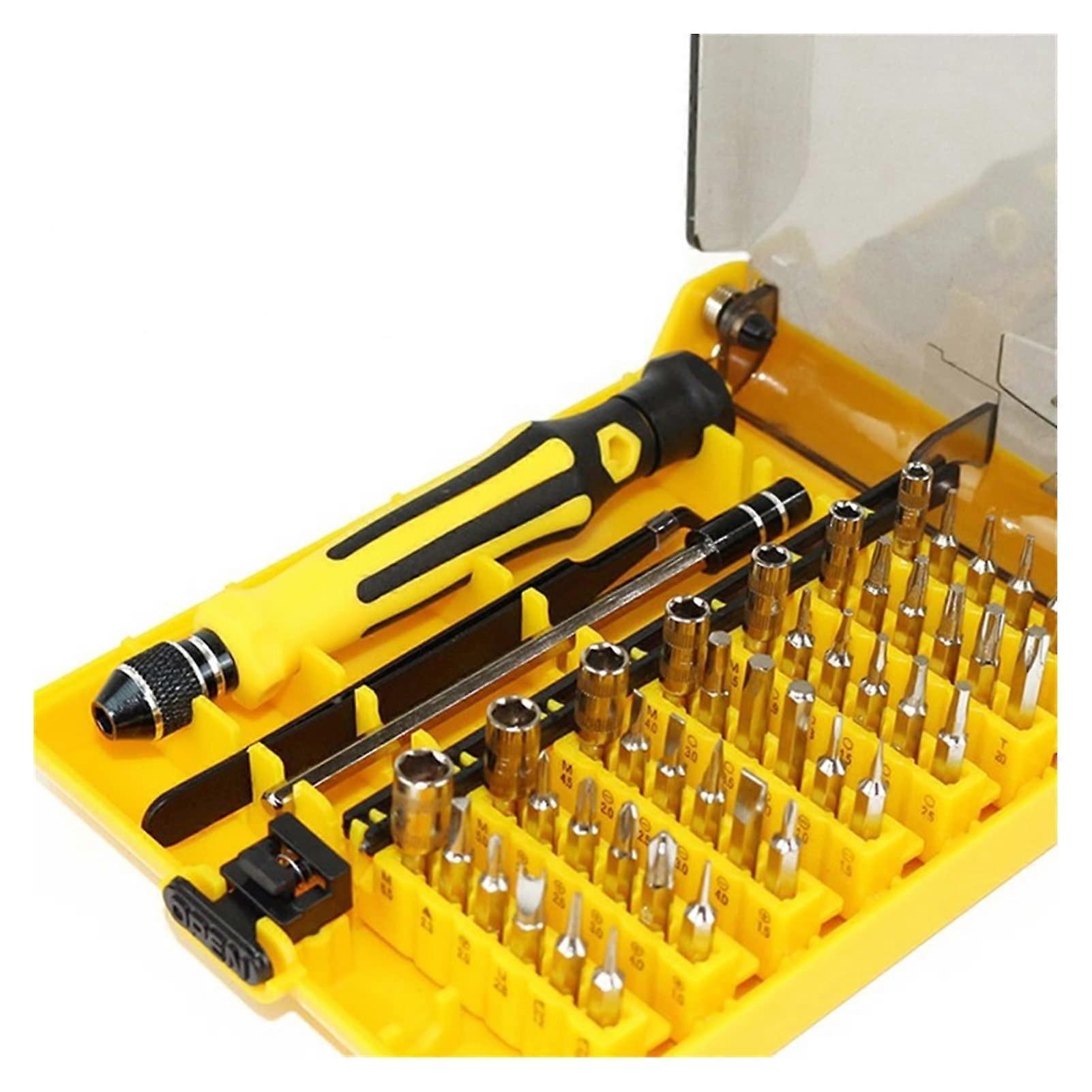 Precision 45 in 1 Magnetic Screwdriver Set for Mobile Phone Repair, Professional Hand Tool Kit with Interchangeable Bits