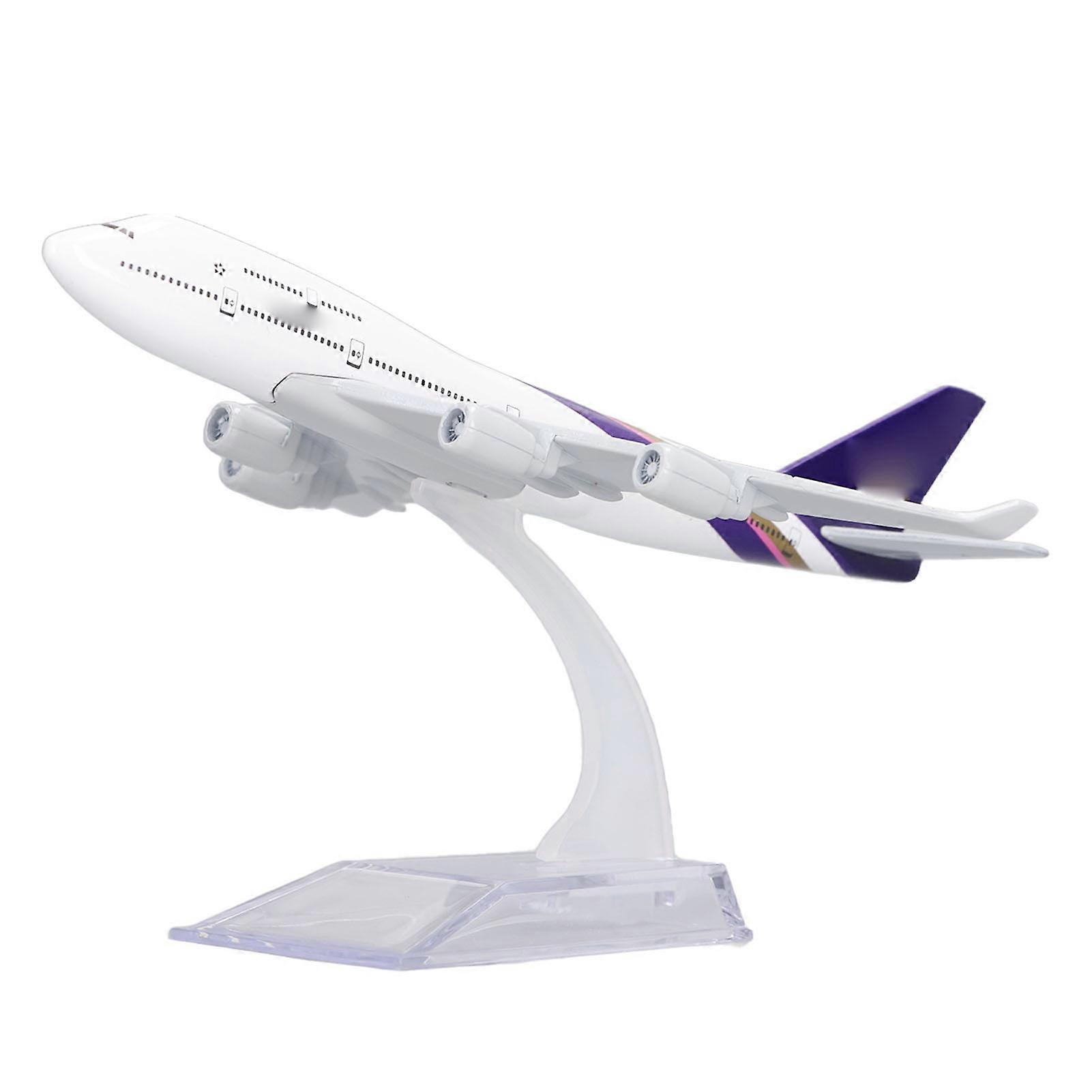 747 Alloy Plane Decoration Model Exquisite Static Airplane Collection Model with Base Bracket