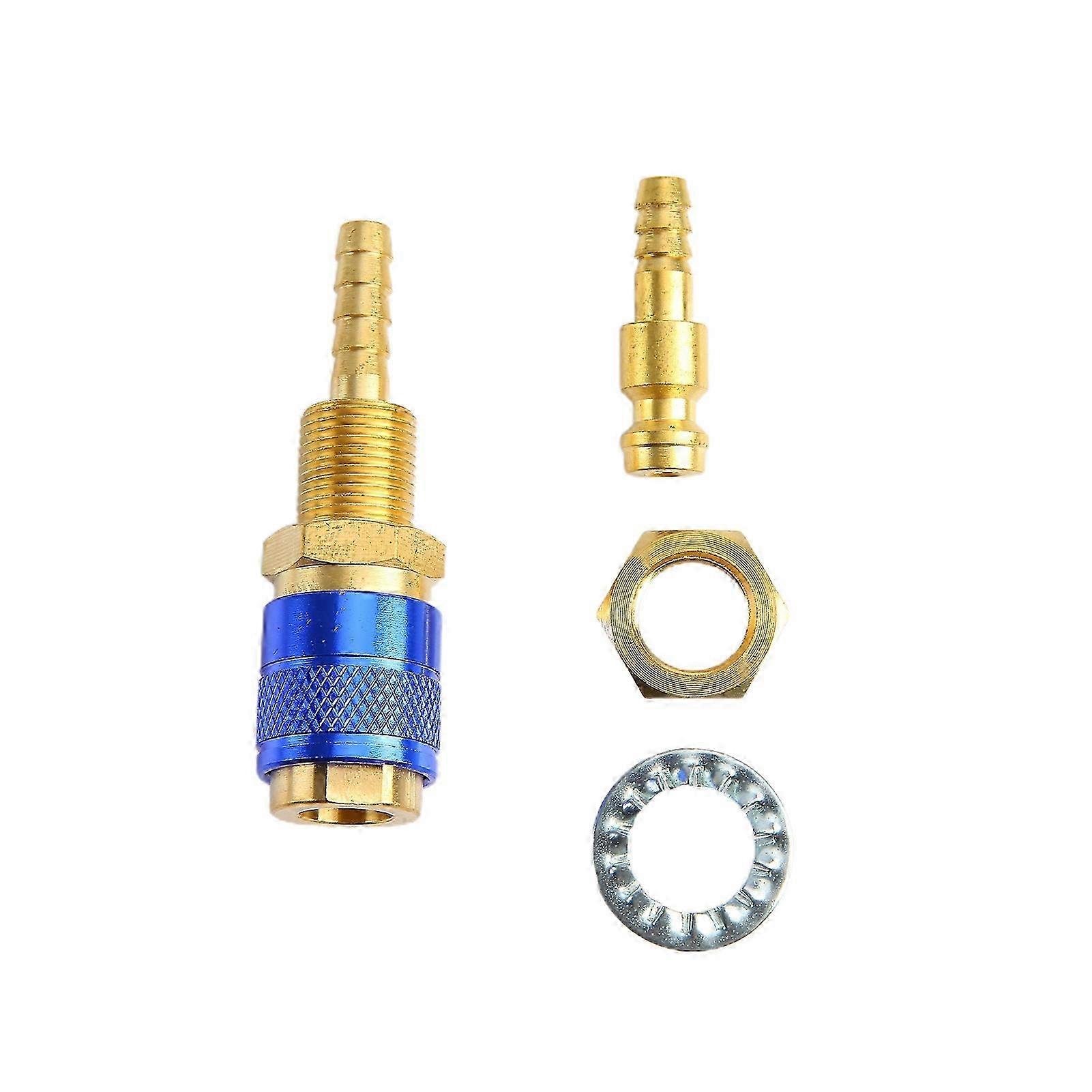 LM 2Pcs 6mm Water Cooled Gas Welding Torch Quick Fitting Hose Connector Adapter VGB