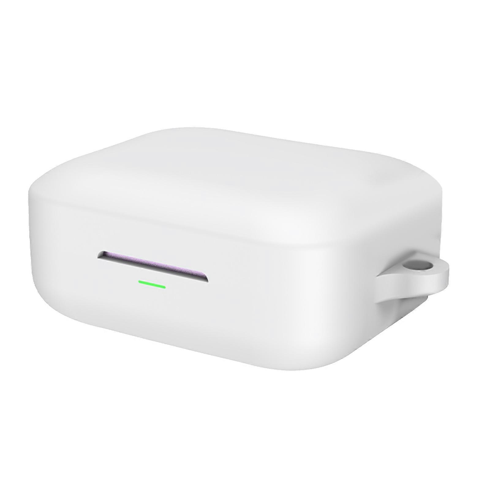 Thin Earbud Protective Case for Buds Air7 With Hook Sweat Resistant Cover Seamlessly Button Control Washable Design  White