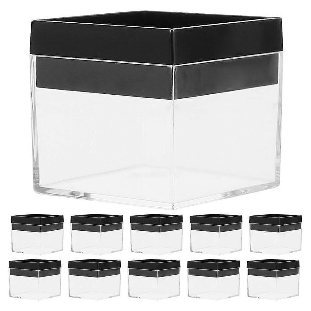 12Pcs Rock Display Case Clear Specimen Display Box Specimen Container Storage Box Clear Mineral Box