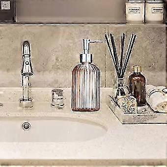 Vertical stripe soap dispenser for bathroom, kitchen