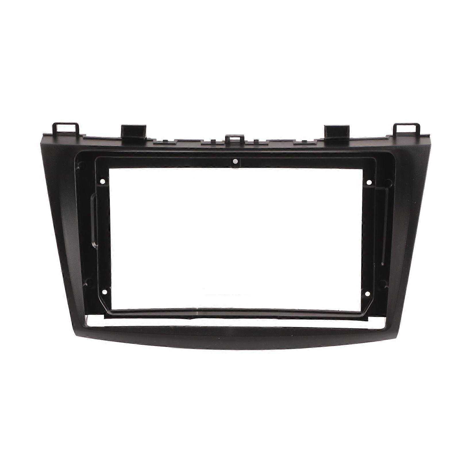 9 Inch Car Navigation Panel Frame Black Stereo Dash Panel Replacement for 2010-2013 Mazda 3