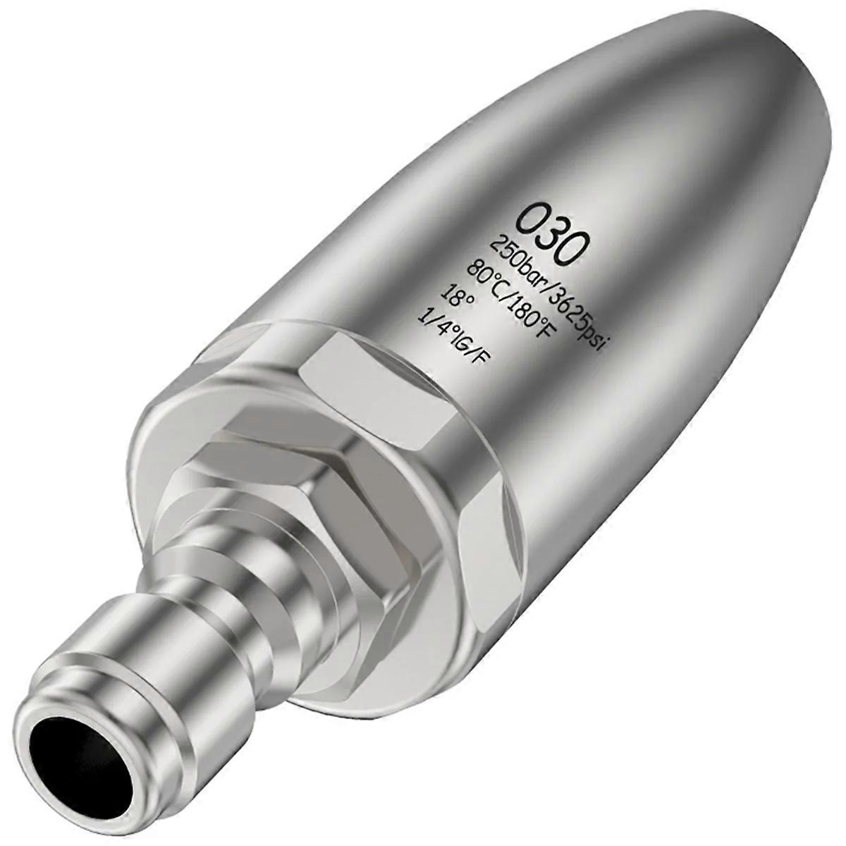 Turbo Nozzle for Pressure Washer, Stainless Steel Rotating Jet,1/4 Inch Quick Connect High Pressure
