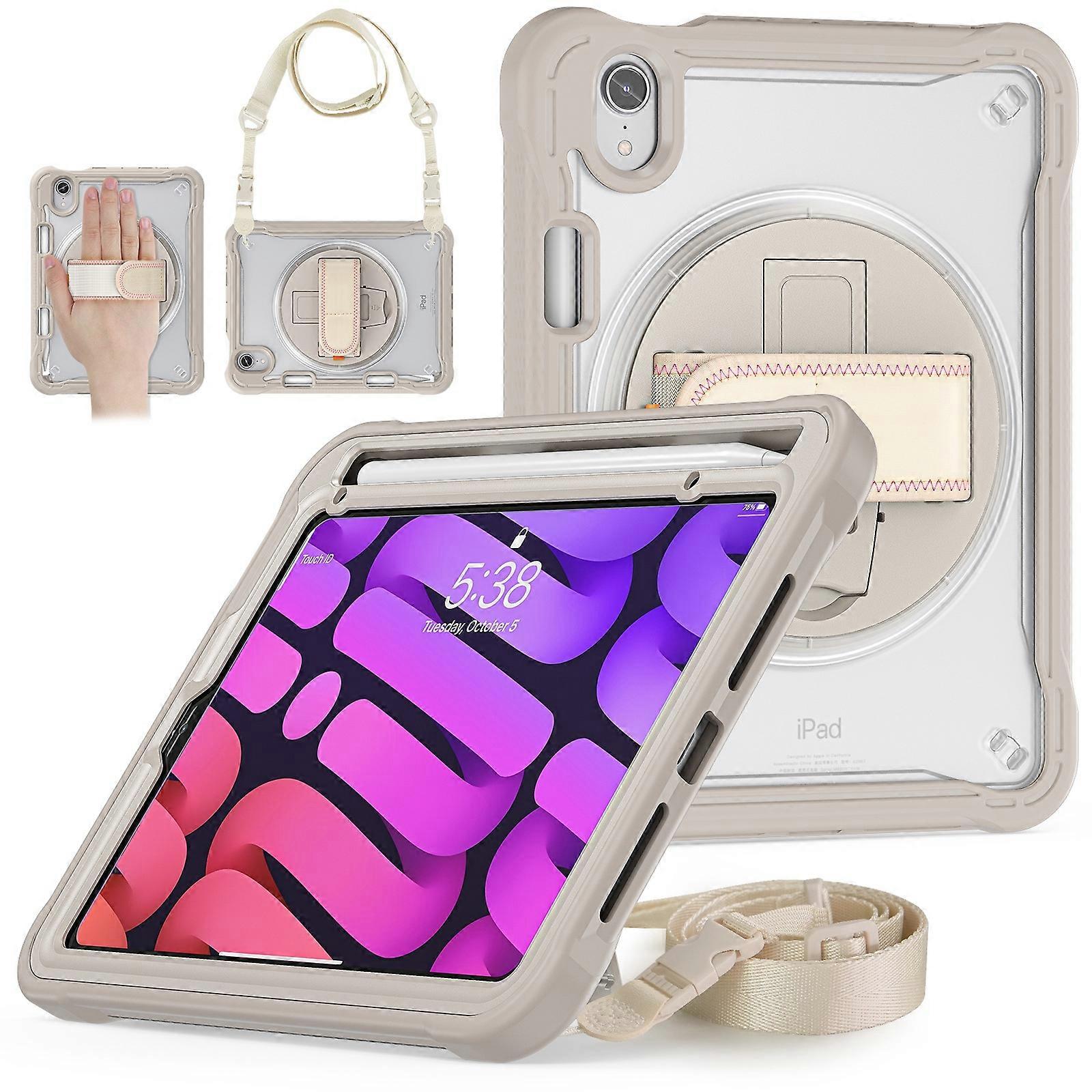 Capa de Tablet Híbrida Resistente com Alça de Mão e Alça