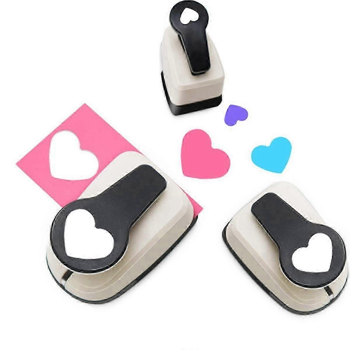 Heart Hole Punch,Heart Paper Punch,Heart Punches for Paper Crafts, Heart Shaped Hole Punch,9/16/25m