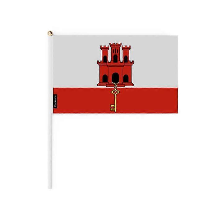 Flag - Gibraltar - 30 x 45 cm - Durable polyester - Double-sided printing - Lightweight and sturdy