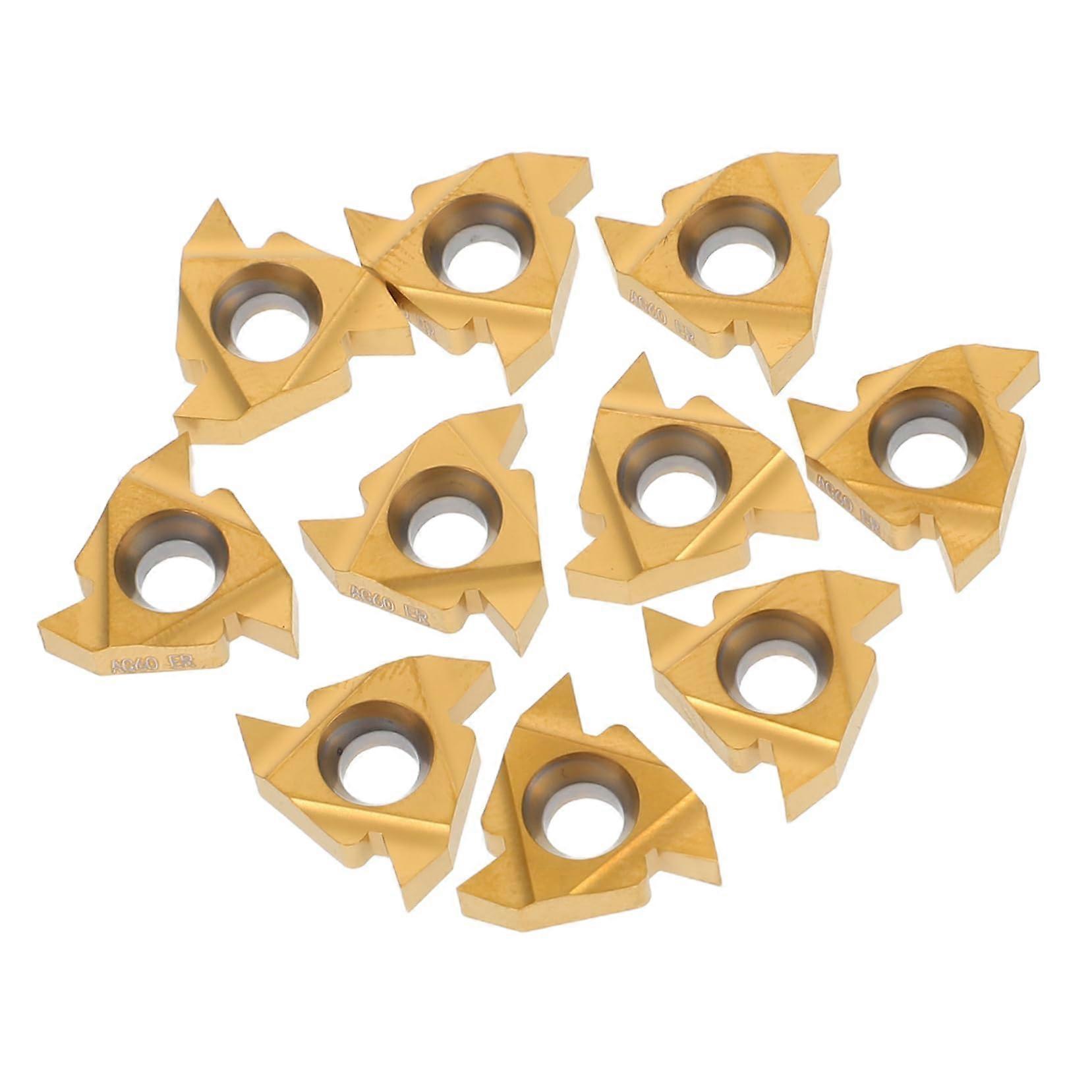 10 Pcs Electrician Threading Inserts Turning Inserts WearResistant Accurate Made for Electricians