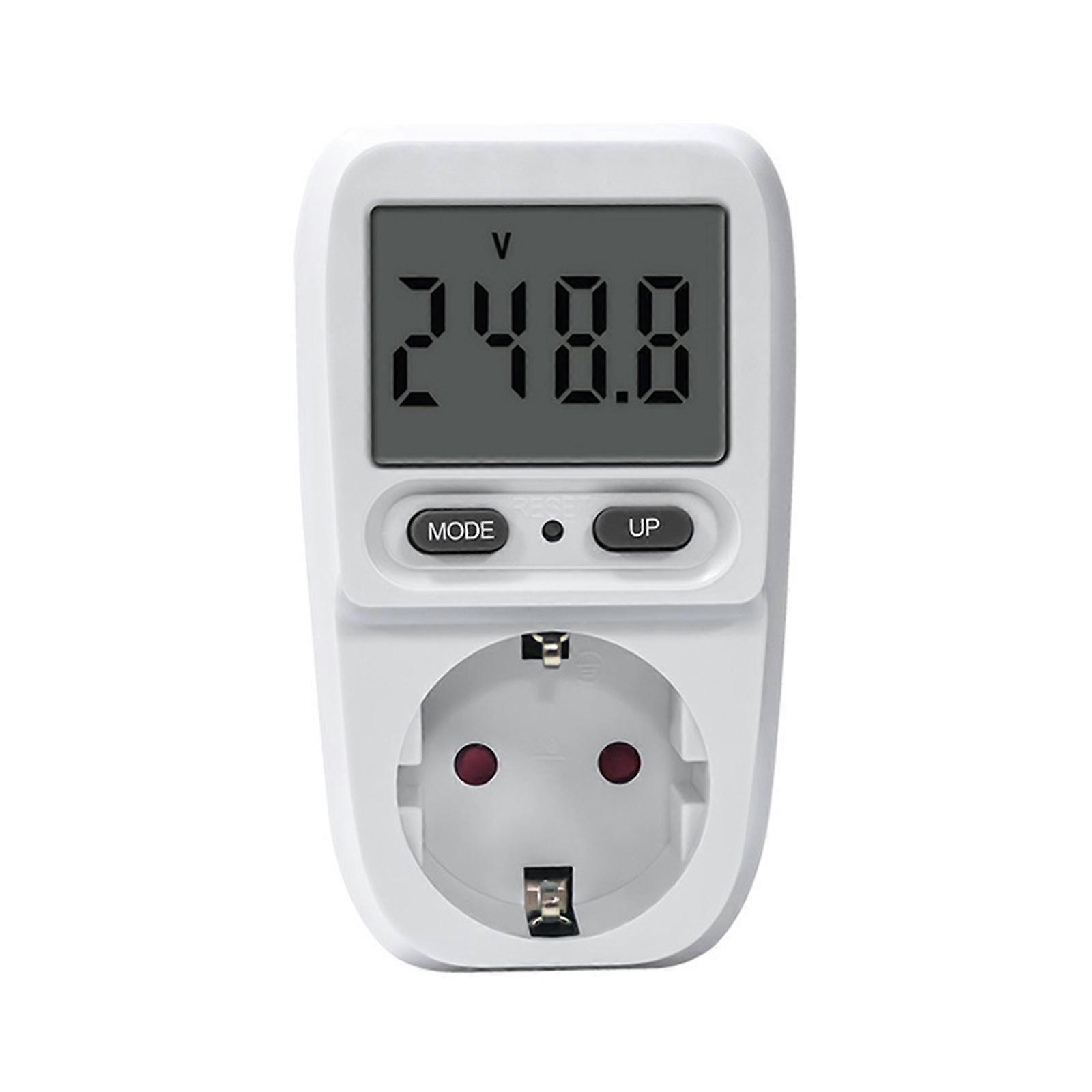 Energy Cost Meter Electricity Meter for Socket Power Meter Energy Cost Meter with LCD Screen with Overload Protections
