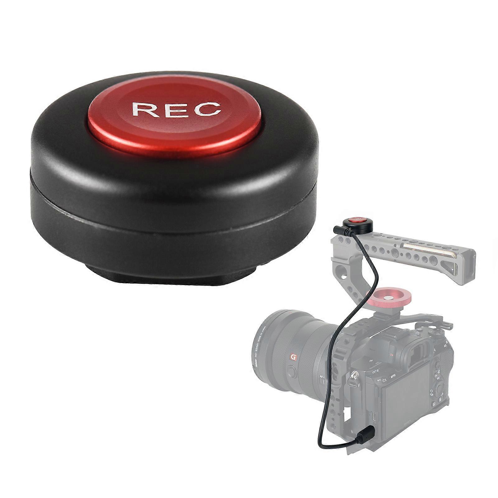 Camera Record Button Video Control Button Cold Shoe Mount with 2 Control Cables Replacement for Sony A9 II/A9/A7R V/A7R IV/A7 IV/ A7R III/ A7S III/A6