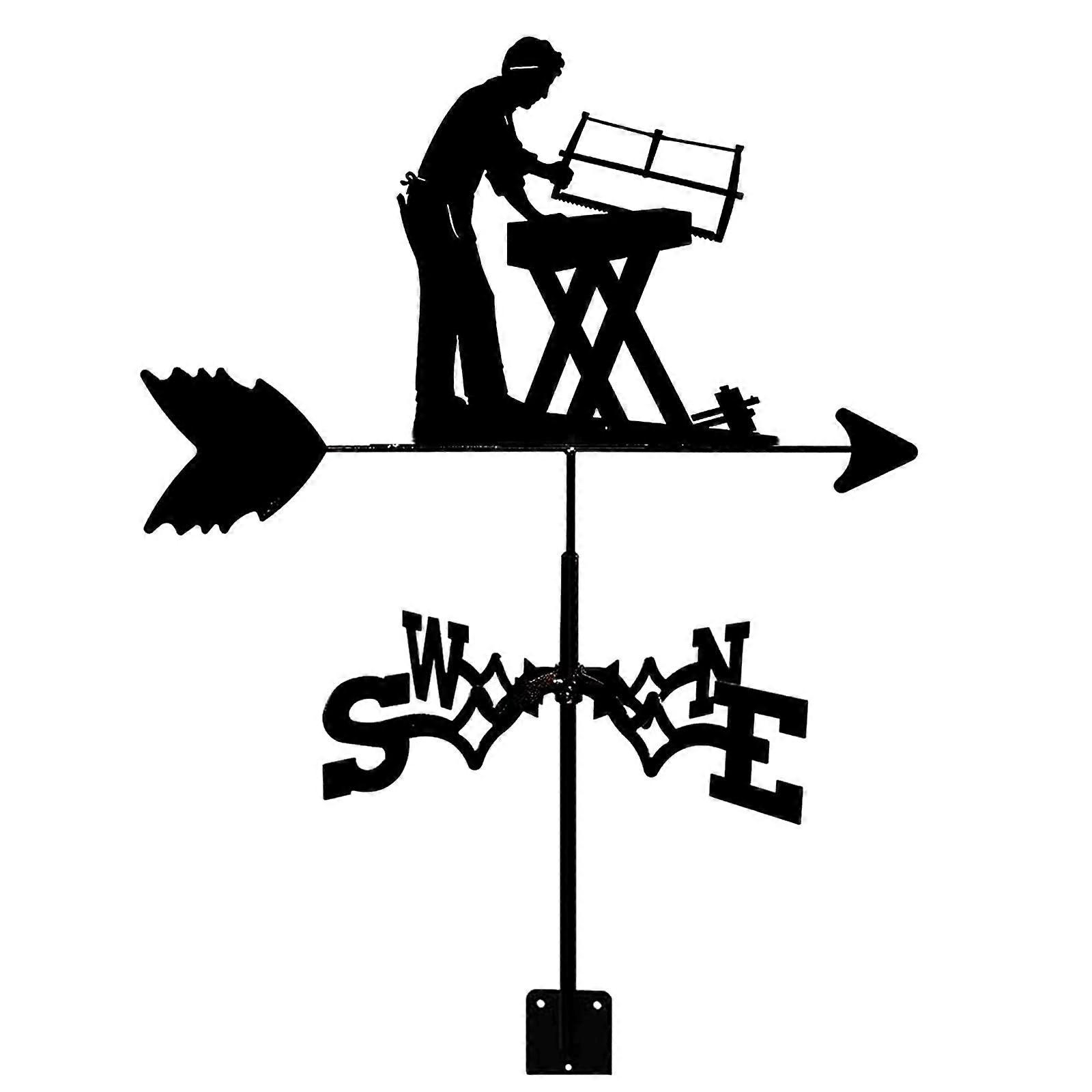 Decorative weather vane, metal, for outdoor use, roof garden, wind direction indicator Ref: 2397