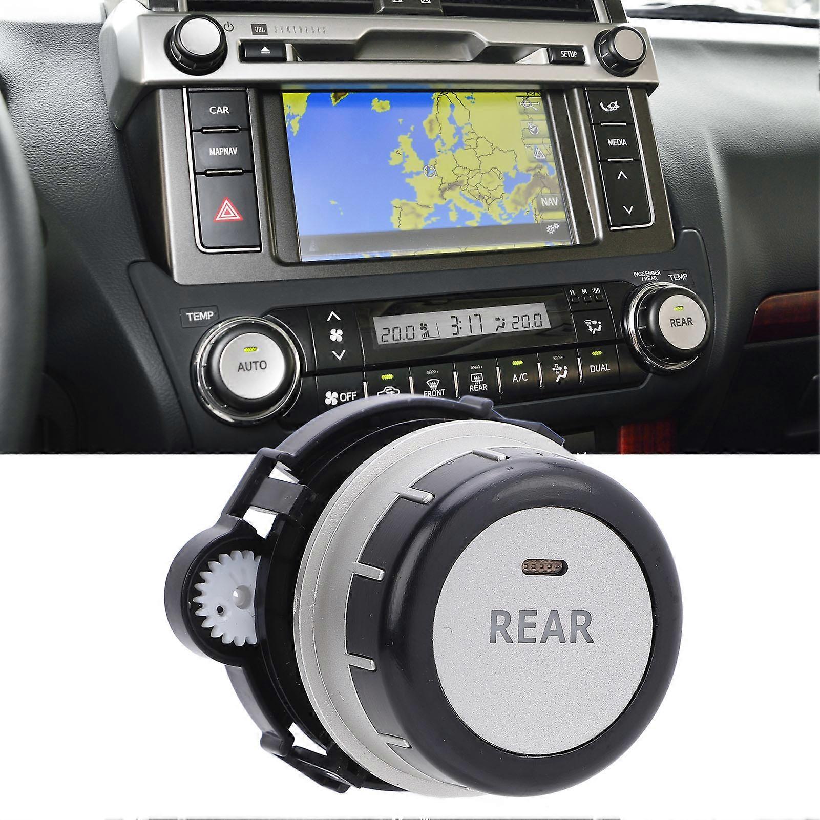 AC Knob Button Water Resistant Scratch Proof Easy to Operate Air Conditioning Control Switch Knob for Prado LC150 2010 to 2017 Right REAR Key: 55904-