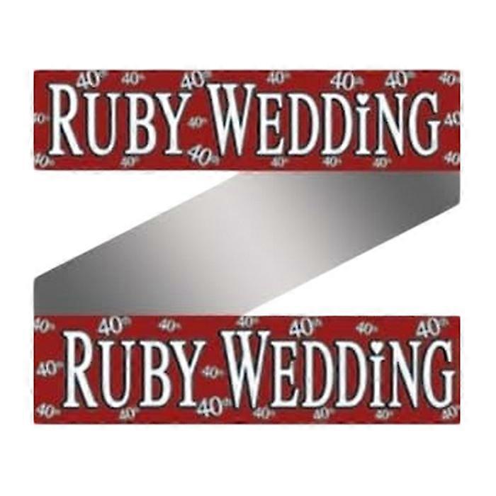 Floso Foil Holographic Wedding Anniversary Banner
