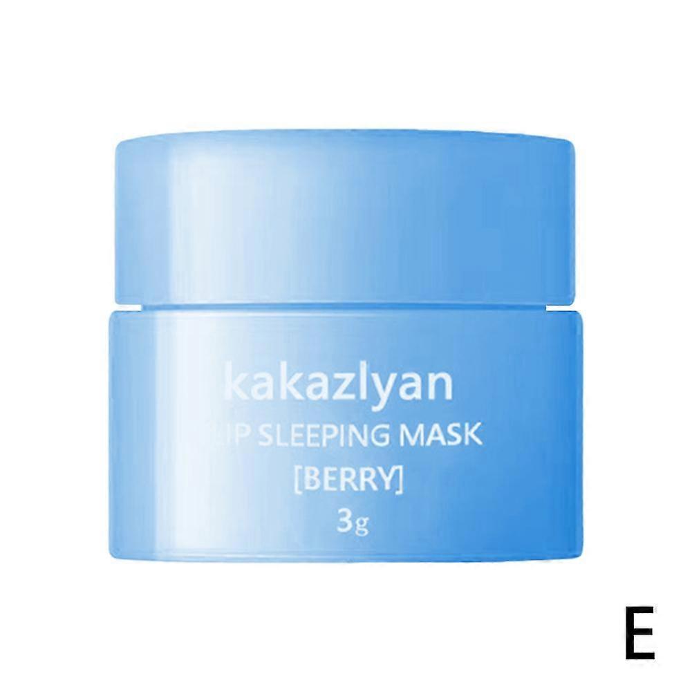 Blue (E) $kakaziyan lip mask sample 3g lightens lip lines, removes dead skin, moisturizes, cares for moisturizing lip balm