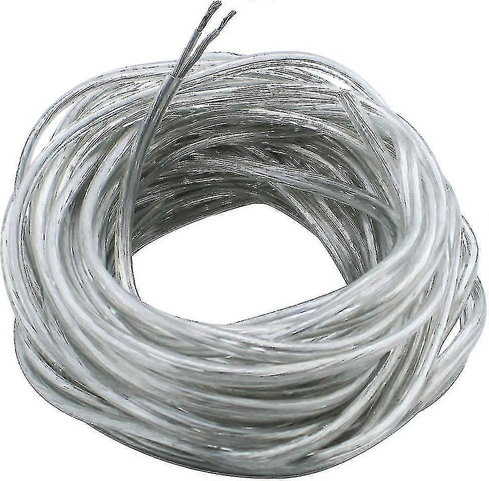 10 Meter Transparent Electrical Wire 2 Core Flexible Cable 0.75mm 5a Suitable for Various Applications