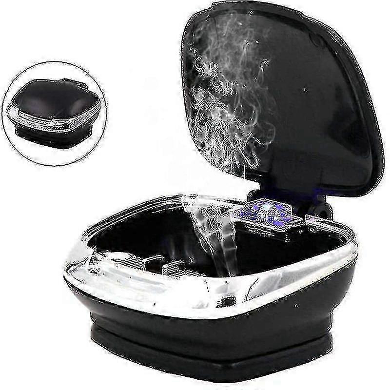 LEDライト付き革新的な車の灰皿、ブラック