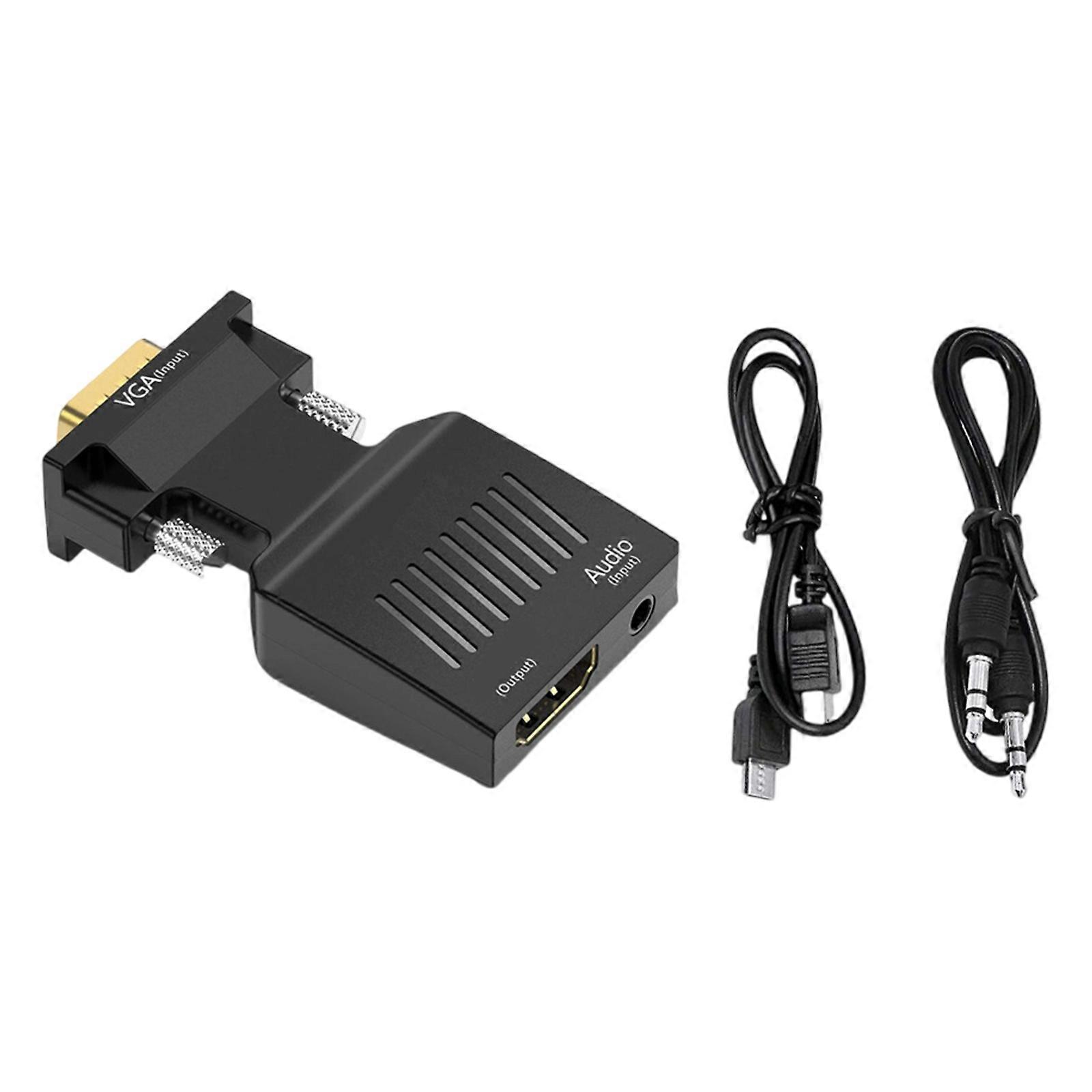 Convertitori adattatore da HDTV a VGA Uscita Set Top Box per computer Dongle per computer portatile Monitor PC Proiettori Cavo da 3,5 mm