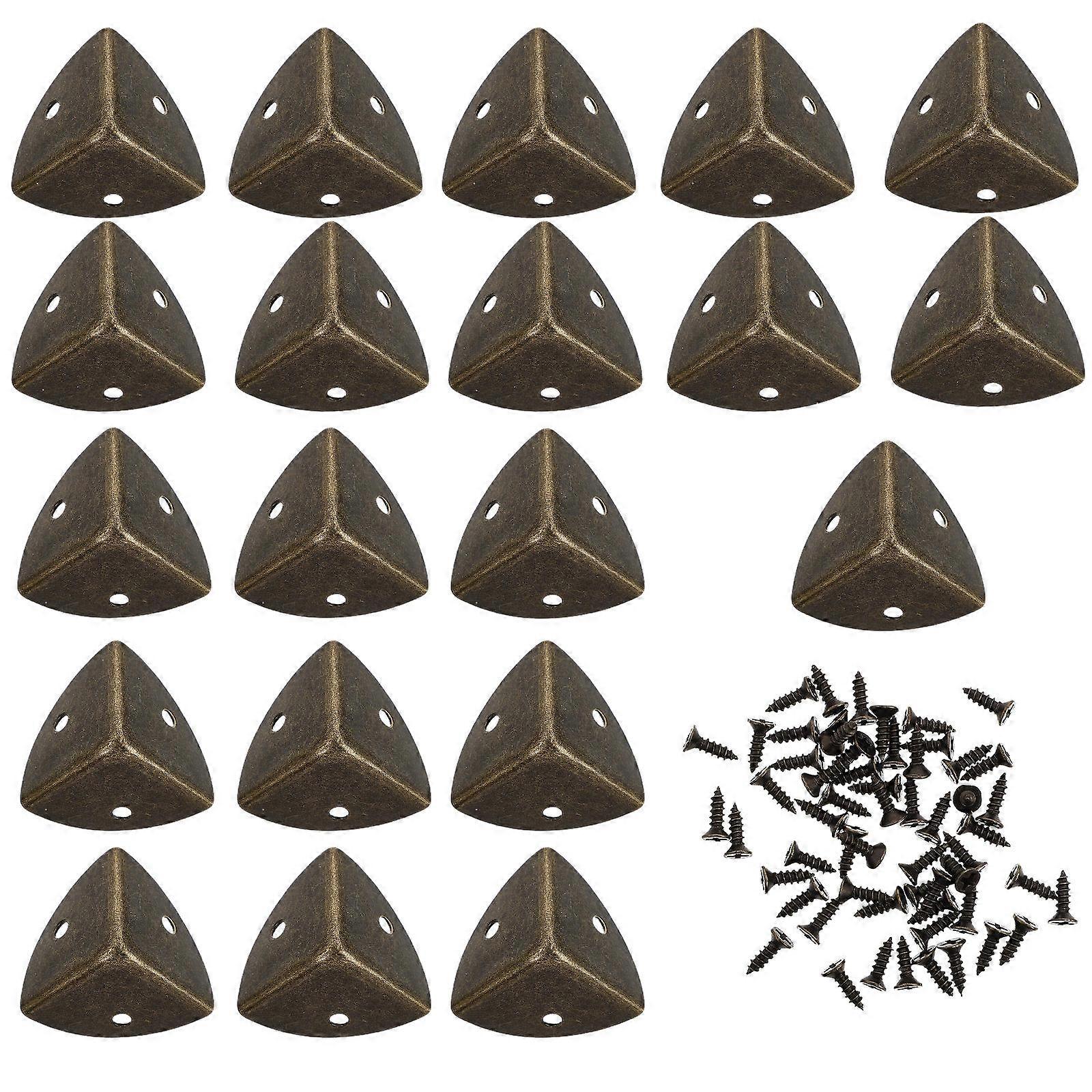 20 Pcs Corner Protectors with Screws Pack Creative Furniture Guards for Doors and Desks