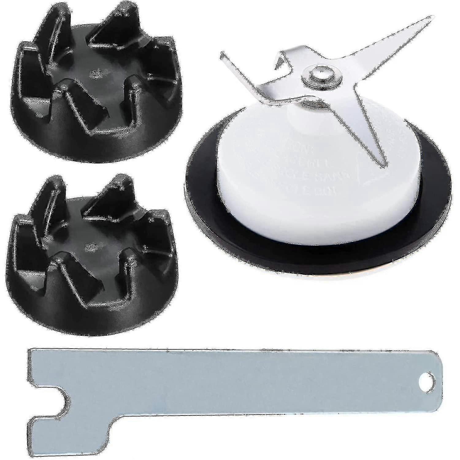 Replacement 4 Leaf Blender Blade & Coupler Spanner Wrench for KitchenAid Mixers