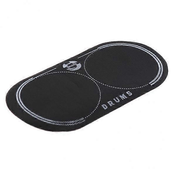 6-8pack 1 Pc Double Bass Drum Patch for Drumheads Kick Pad Accessory Black