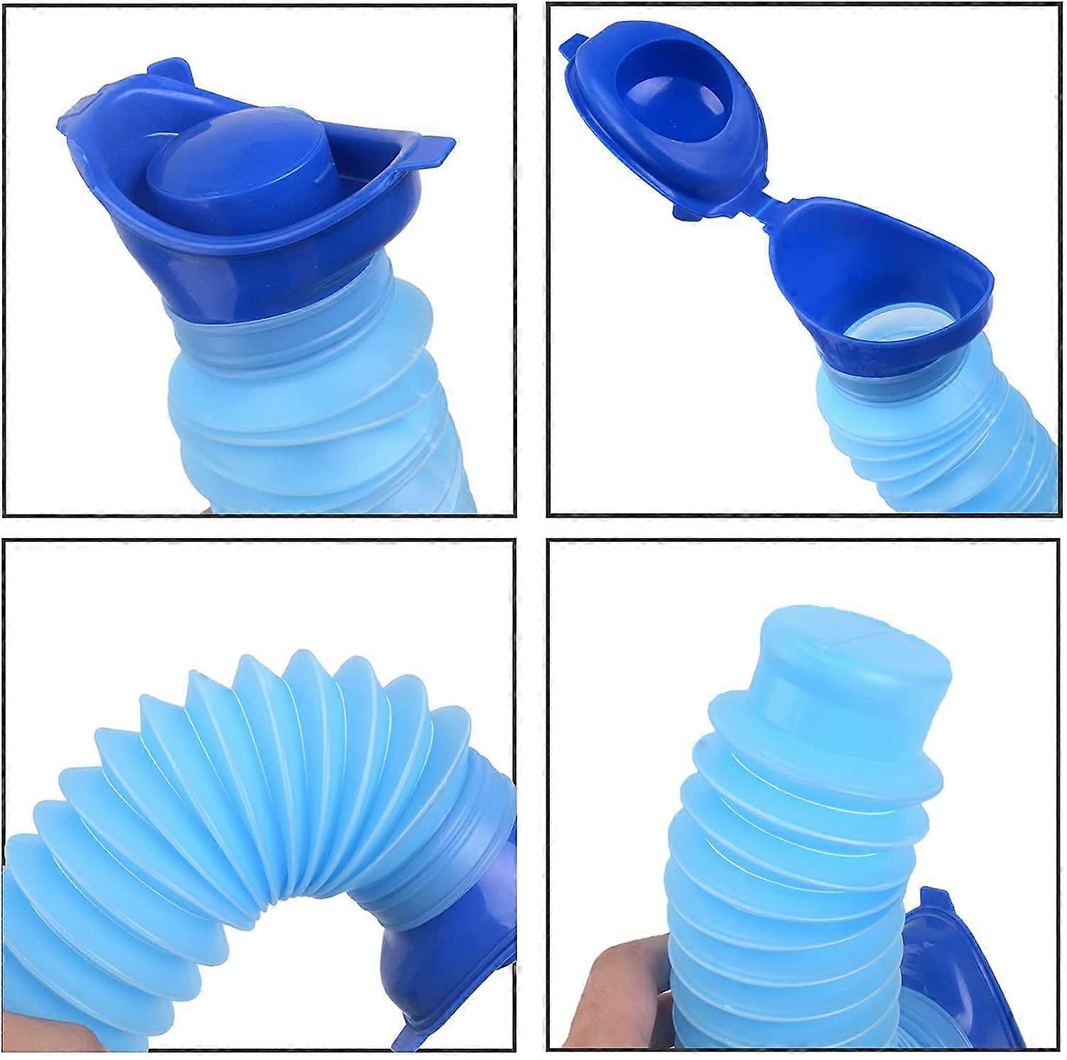 Foldable Shrinkable Urinal Reusable Emergency Urinal 750ML Male Female Portable Mobile Toilet Potty Pee Urine Bottle