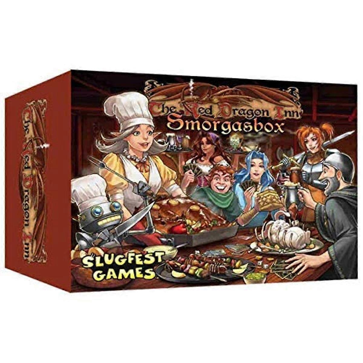 Slugfest Games: Red Dragon Inn: Smorgasbox, Expansion, Includes Roobted Version Of This Product, With Five New Games, For Ages 13 And Up