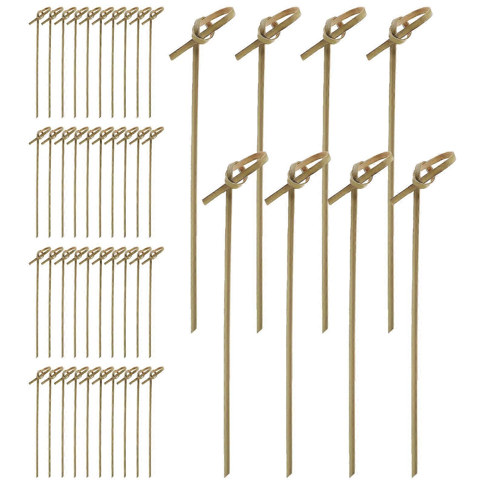Drink Decorations, Charcuterie Accessories with Bamboo Cocktail Skewers