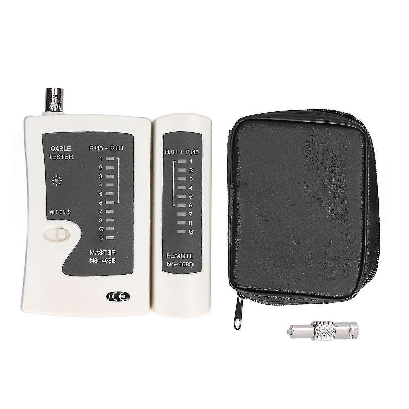 NS-468B Network Cable Tester RJ45 RJ11 Line Meter Multi-Function 9V DC (1088j)