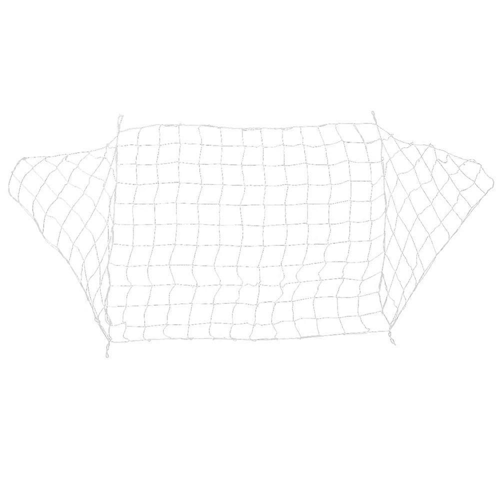 7 Persons Football Soccer Goal Post Net Outdoor Standard Replacement Soccer Net Sports Training Net (White, 500x200cm)
