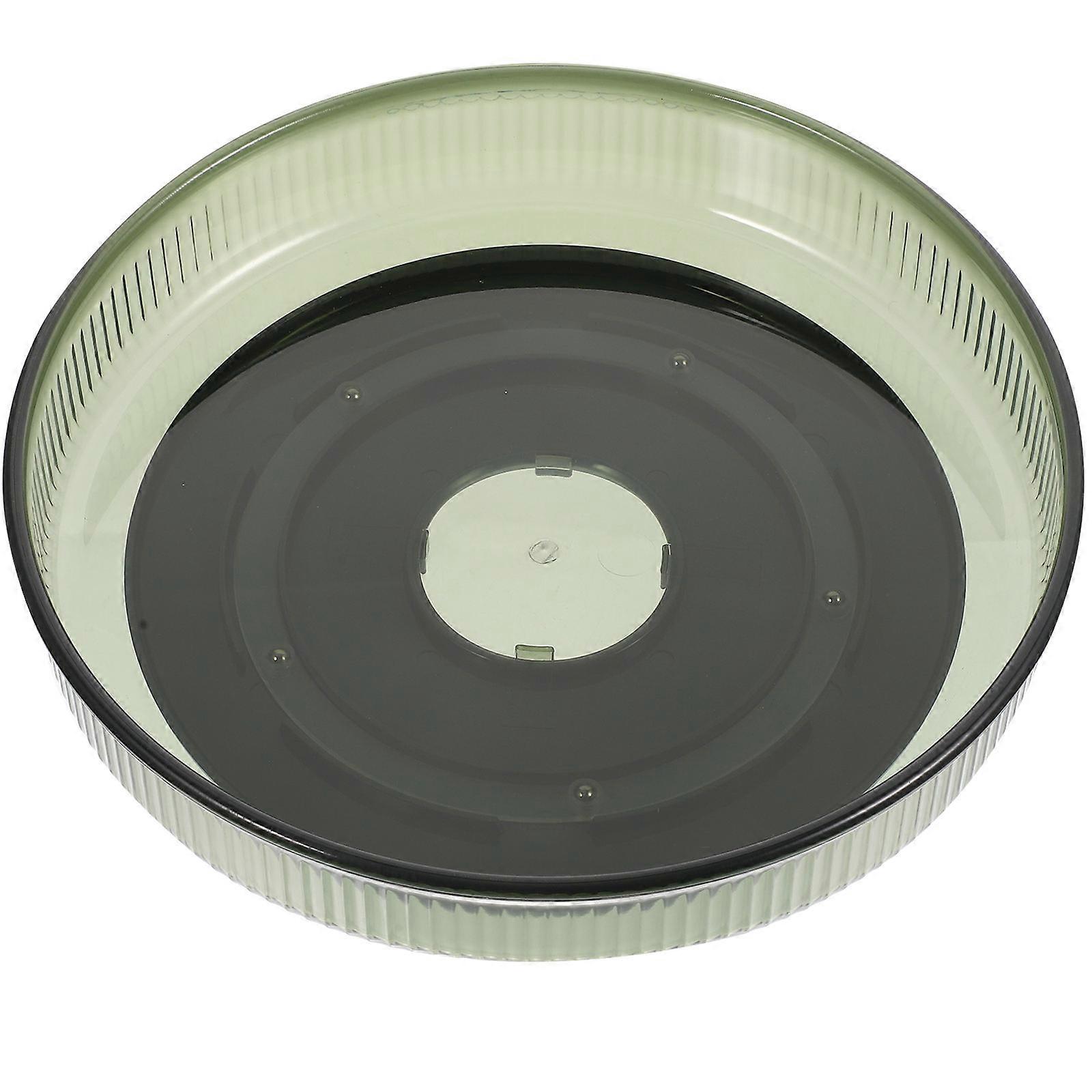 Turntable Organizer for Kitchen Rotating Spice Racks Large Capacity Storage Solution for Desktop Dresser 25.2X25.2X4.3CM 1Set