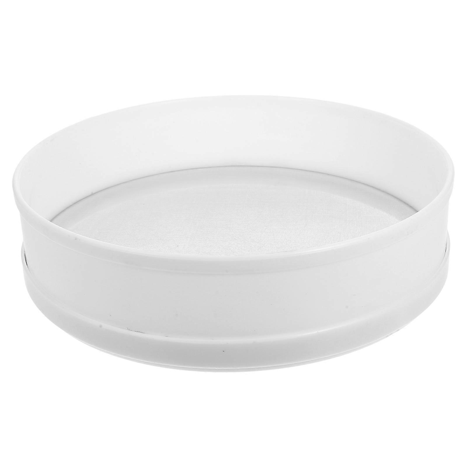 Baking Sifters Versatile Use Flour Sieve for Cookies White Color 1Set
