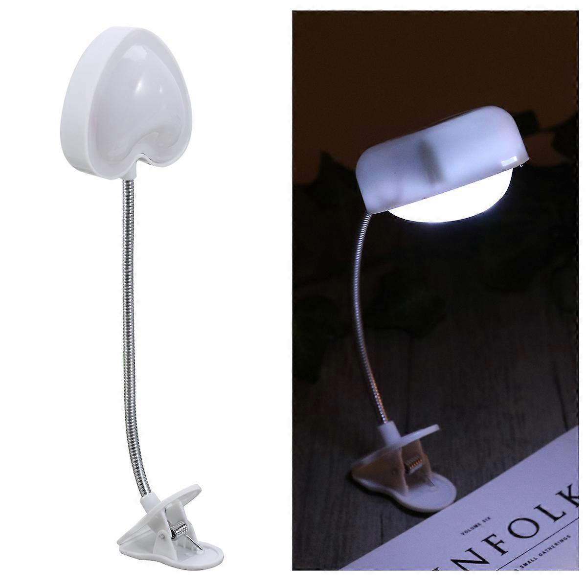 Gooseneck Led Light Usb Led Reading Lamp Swiveling Desk Lamp White Tilting 1Pack