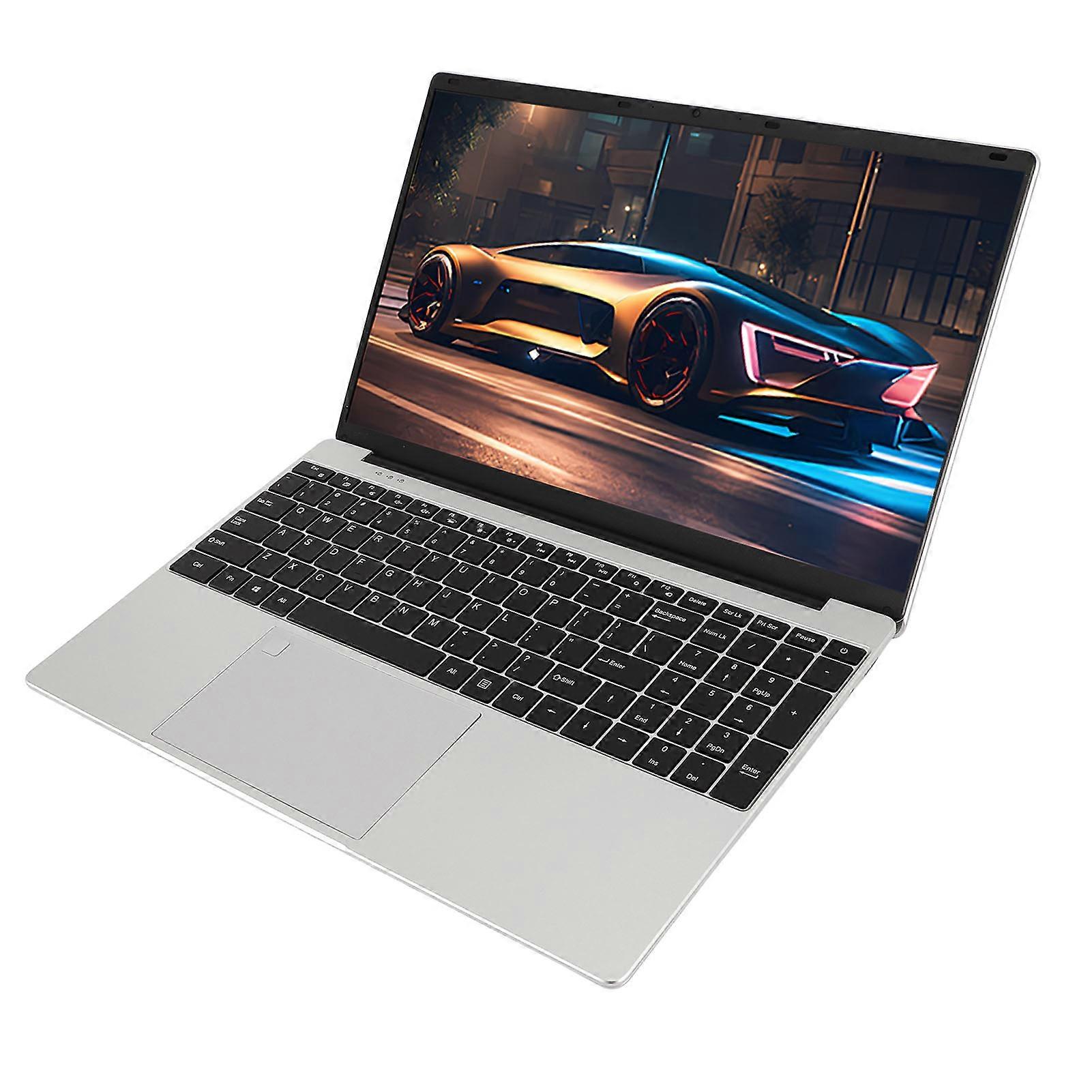 15.6inch Laptop Full HD IPS Display Ultra Slim 2.4GHz 5GHz BT 4.2 Fingerprint Sensor Laptop Computer for N5100 CPU Processor 2MP Webcam for Win 11 EU