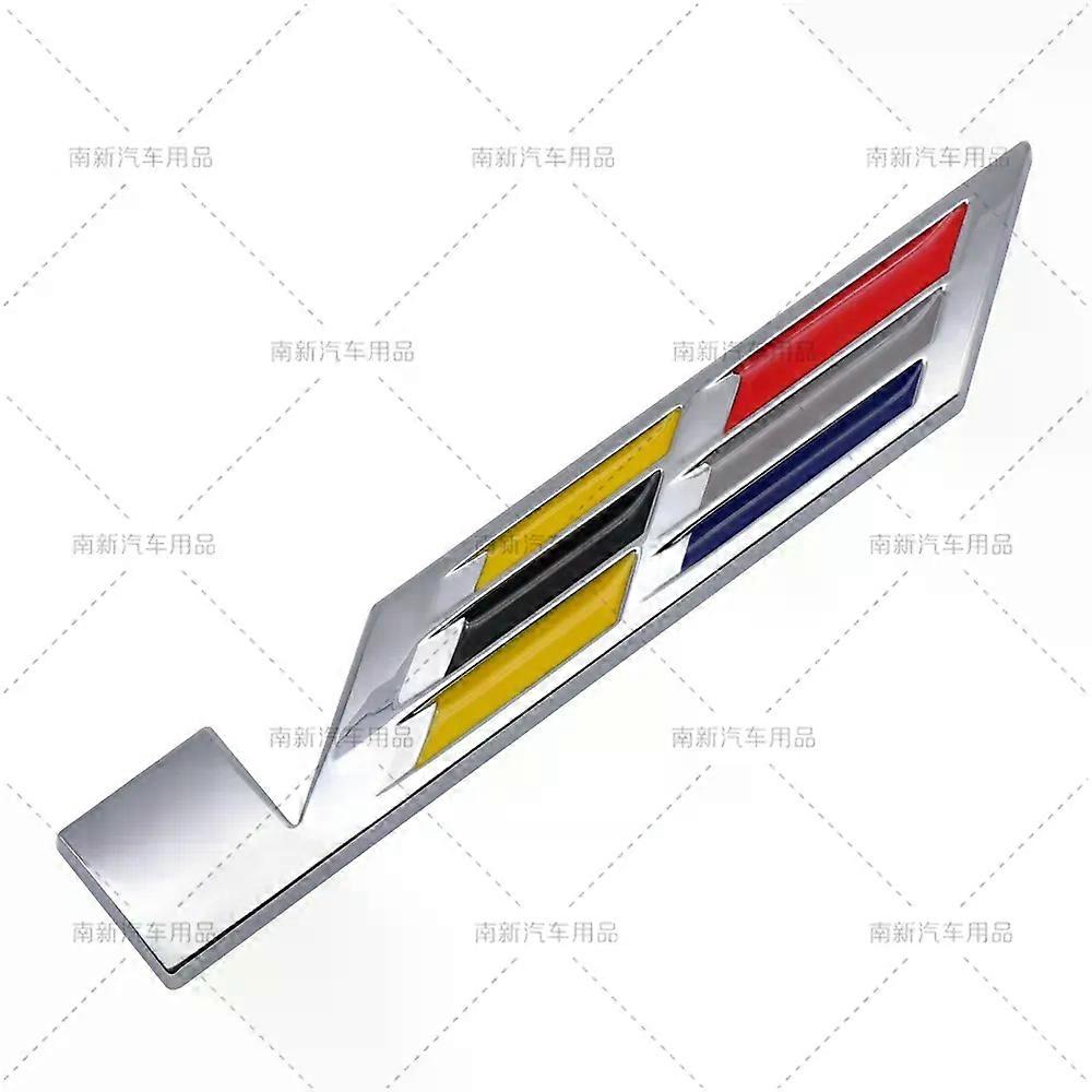 3D Modified Car Rear Tail Bumper Trunk Sticker Badge WTF V Logo Suitable for Cadillac CTS SRX BLS STS SLS Seville Escalade XT5