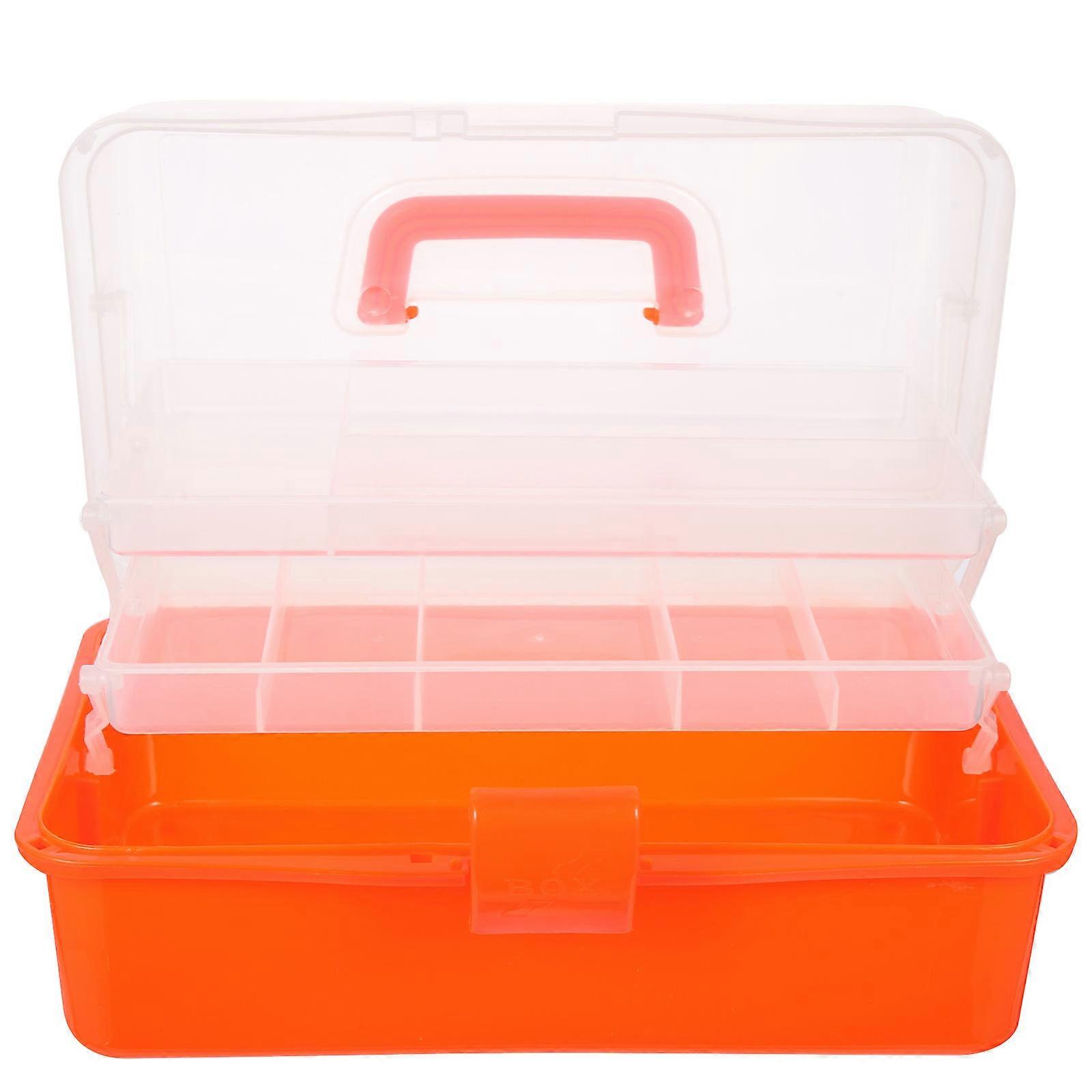 Multi-Function Tool Organizer Storage Case For Home Use 32x17cm Orange Durable Use 1Pcs