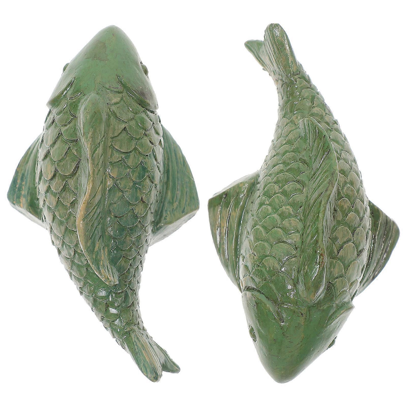 Fish Shaped Toilet Bolt Covers for Bathroom Decoration 2Pcs Resin Caps